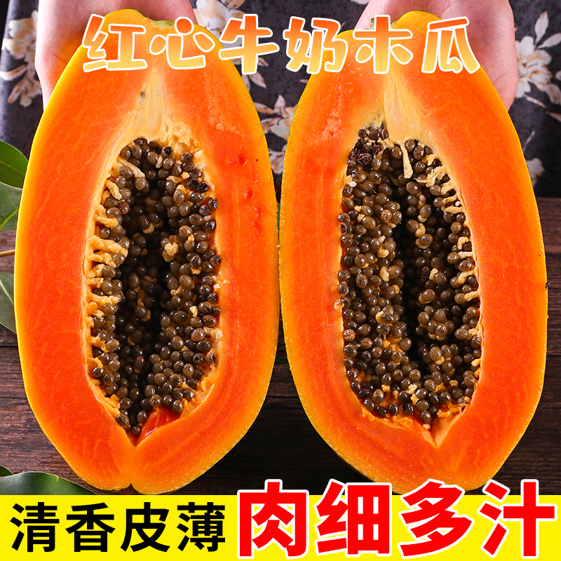【现货】新鲜牛奶木瓜9斤 云南特产当季时令南方水果冰糖青木瓜