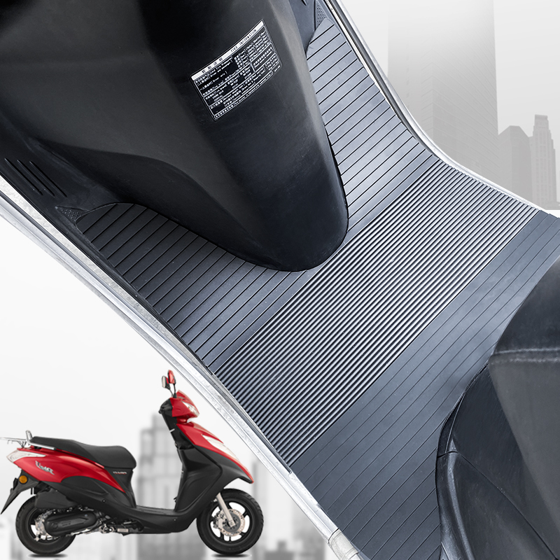 适用于新大洲迪奥DIO U+125橡胶脚垫踏板车摩托车配件耐磨防水