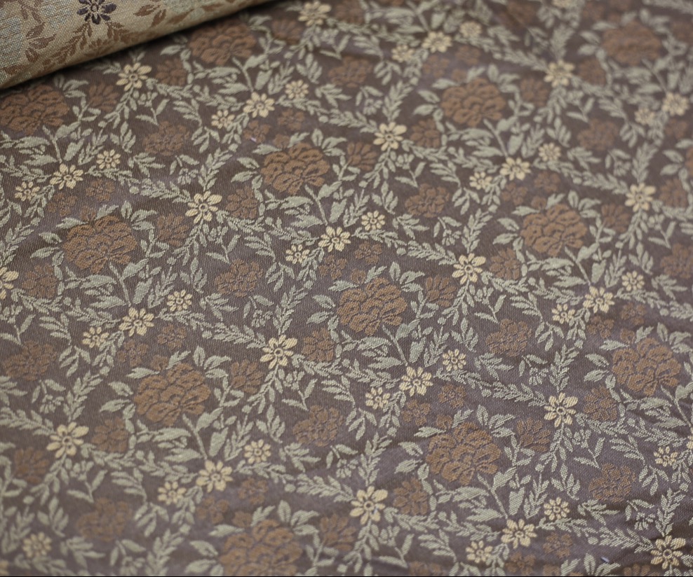 日本西阵织   装裱布料 宋氏装裱 立轴材料   古典花纹 大花缎子