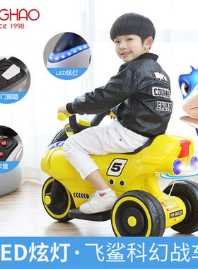 新款儿童电动摩托车1-5岁可座骑男女小孩宝宝充电电动玩具车童车