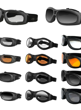 现货美国进口bobster小框架绑带防风护目眼镜哈雷摩托车头盔风镜