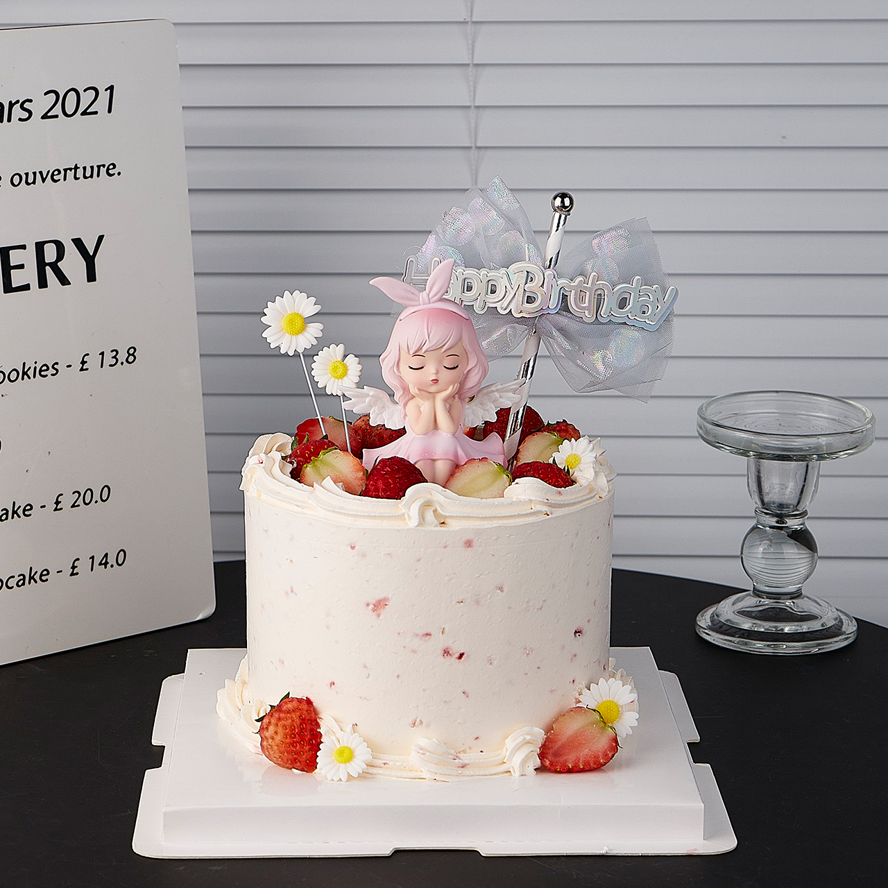 梦可儿网红蛋糕装饰摆件创意可爱天使宝贝小公主女孩生日烘焙插件