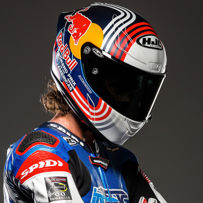 HJC摩托车头盔全盔机车跑盔街车红牛奥斯汀MotoGP赛事头盔FIM认证