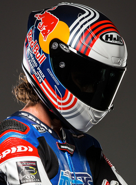 HJC摩托车头盔全盔机车跑盔街车红牛奥斯汀MotoGP赛事头盔FIM认证