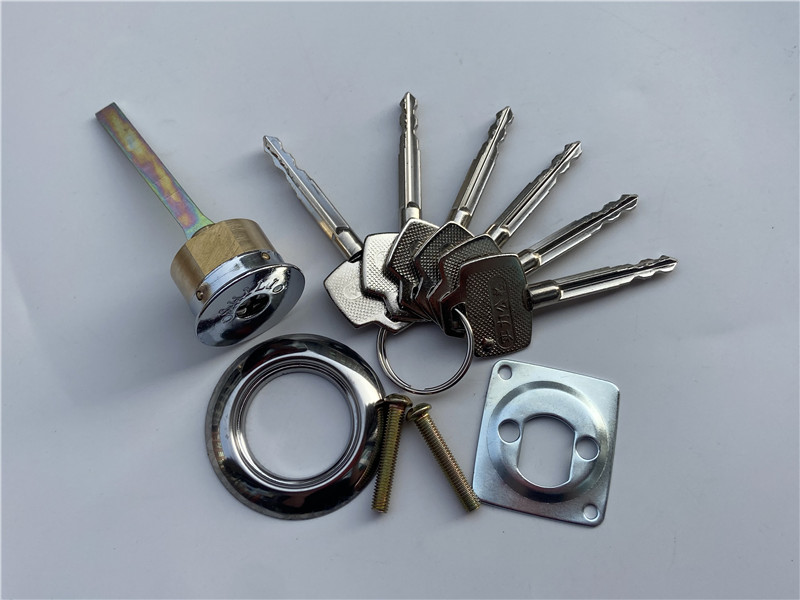 实力十字单头防盗门纯铜锁芯9212和9218通用型锁芯机械门锁锁大门
