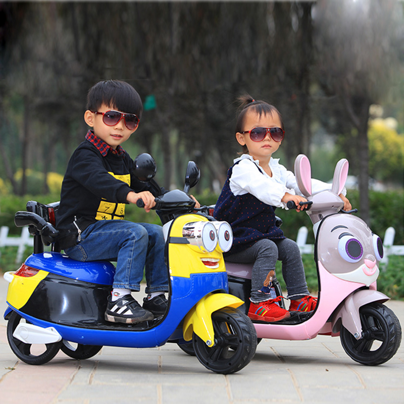 婴幼儿童电动车摩托车三轮车男女孩宝宝电瓶车可坐人可骑大号童车
