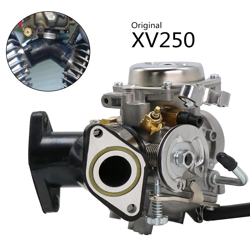 适用Yamaha Vstar250 Virago250 XV250 Carb化油器橡胶接口接头