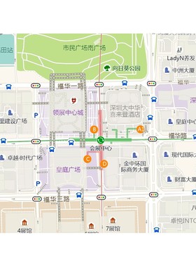 深圳市福田区福田街道地图2024年路线2024年城市区域划分贴图