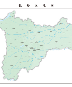 牡丹区地图地形地势水系河流行政区划湖泊交通旅游铁路山峰卫星村