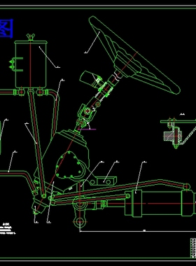 CL086-小型汽车液压助力转向系统设计CAD图纸