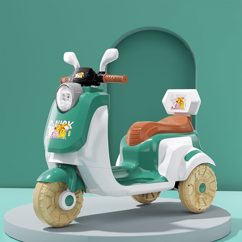 儿童电动摩托车2-6岁充电遥控玩具车可坐人三轮车男女孩生日礼物