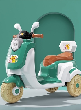 儿童电动摩托车2-6岁充电遥控玩具车可坐人三轮车男女孩生日礼物