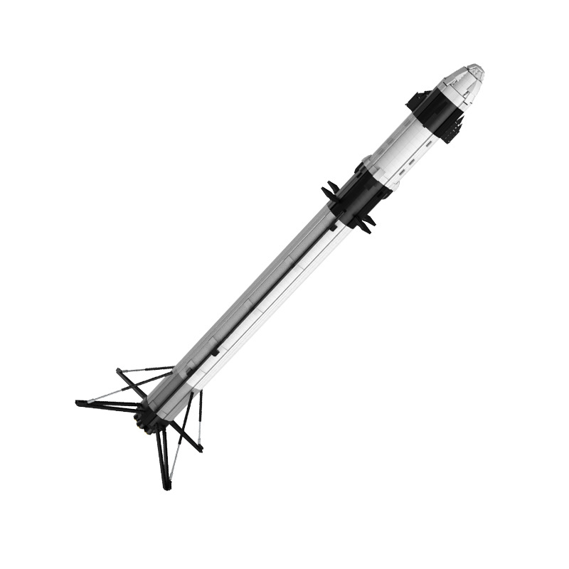 【高砖零件】NASA航天SpaceX猎鹰9号运载火箭模型拼装积木玩具