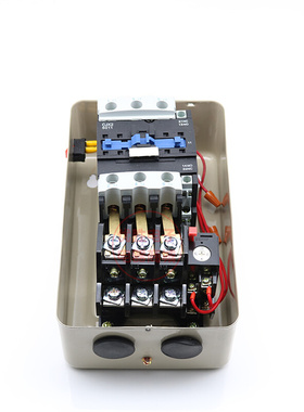 。磁力启动器QCX5-22空压机控制开关电压380V电流32A电磁开关11KW