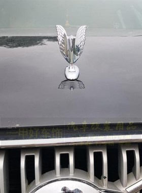 极速汽车品牌车标大全立标发动机盖立体标引擎盖装饰金属马标鹰翅