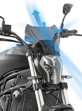 推荐适用贝纳利 502C 2019 - 2021改装件摩托车前挡风玻璃 加高小