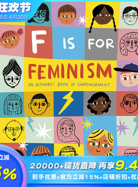 【预售】F is for Feminism 字母书：F代表女权主义 英文原版儿童绘本字母书【善优童书】
