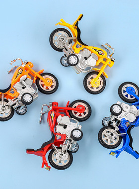 玩具车男孩儿童益智仿真新款车模宝宝迷你小车红色蓝色回力摩托车