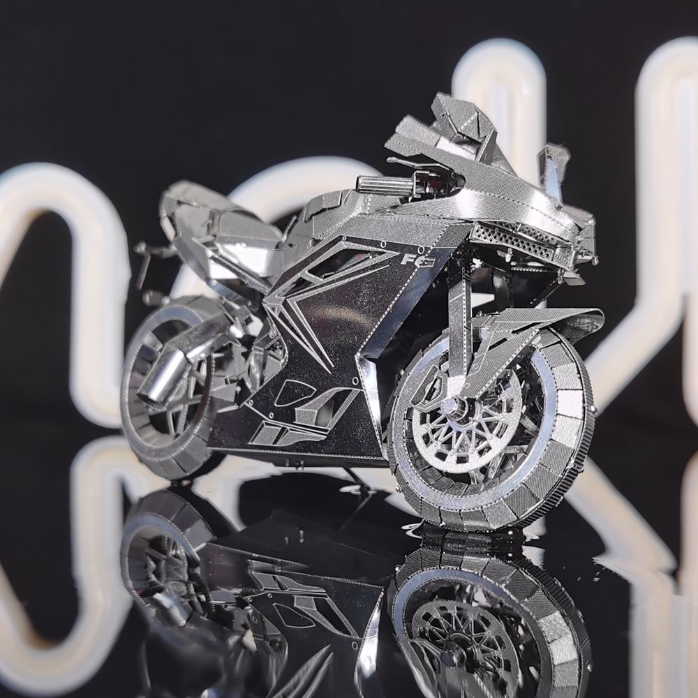 diy3d立体拼图重型机车摩托车金属拼装模型玩具手工创意礼品