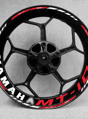 适用于雅马哈摩托车轮毂反光贴纸轮胎贴花MT-03-07-09-10/R1/3/6