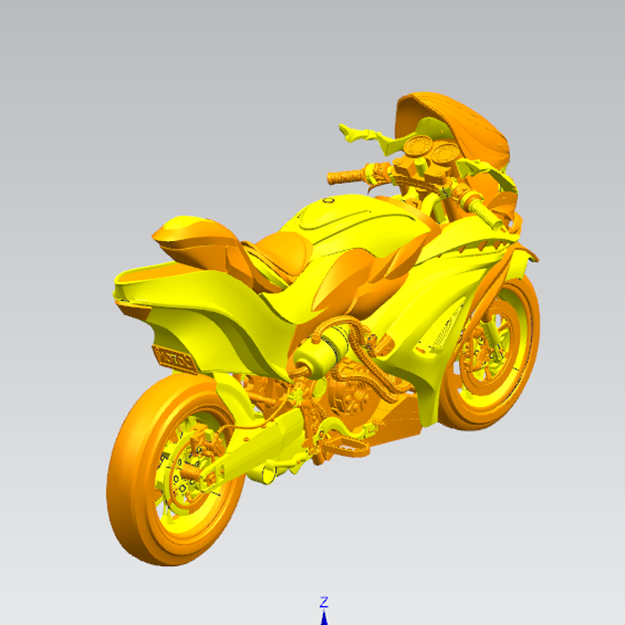 STL创意摩托车模型01211117三维图纸（STL格式）