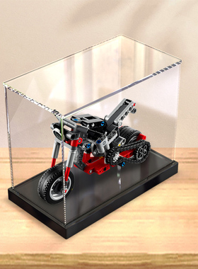亚克力展示盒适用乐高42132 摩托车科技机械组积木拼装模型防尘盒
