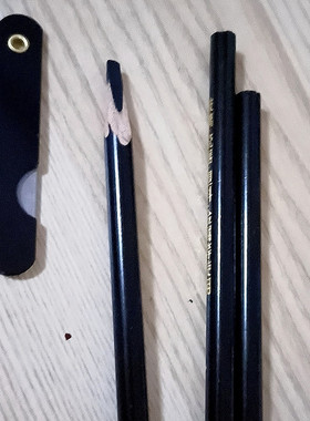 眉笔砍刀眼线笔中华牌特种铅笔536皮革塑料瓷器点位划线标记木工