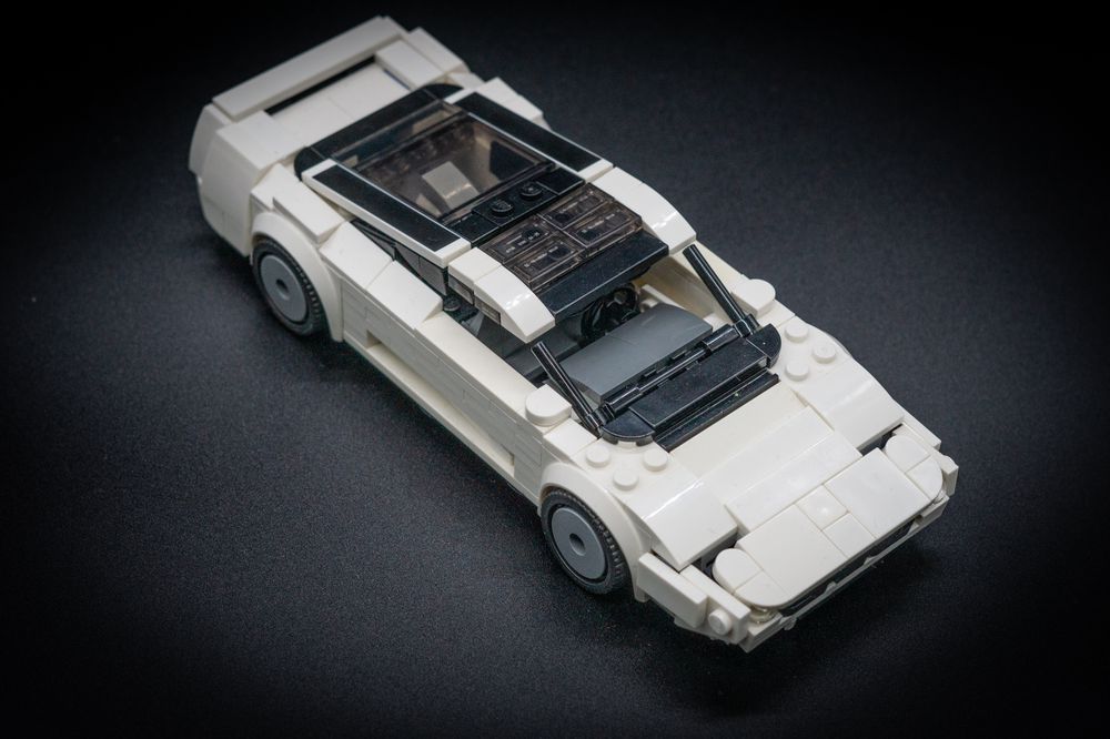 QF MOC汽车模型系列适用乐高积木捷豹XJ220 跑车拼装益智玩具