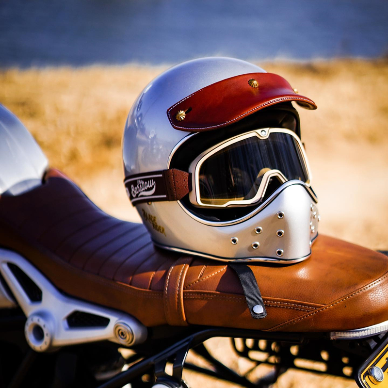 BladeRider刀锋骑士哈雷复古全盔摩托车头盔越野山车帽碳纤维男女