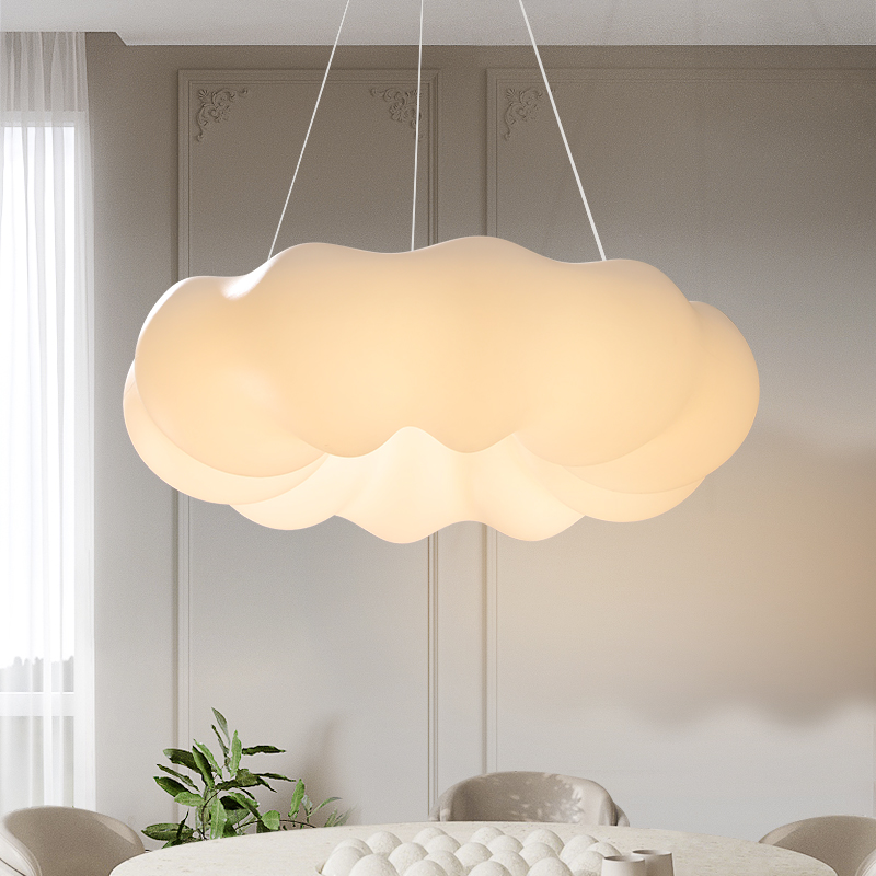 凯乔 南瓜云朵吊灯 现代简约ins奶油风卧室房间灯创意个性餐厅灯