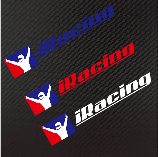 iRacing网络赛车模拟器游戏 logo文字汽车贴纸反光划痕贴改装贴