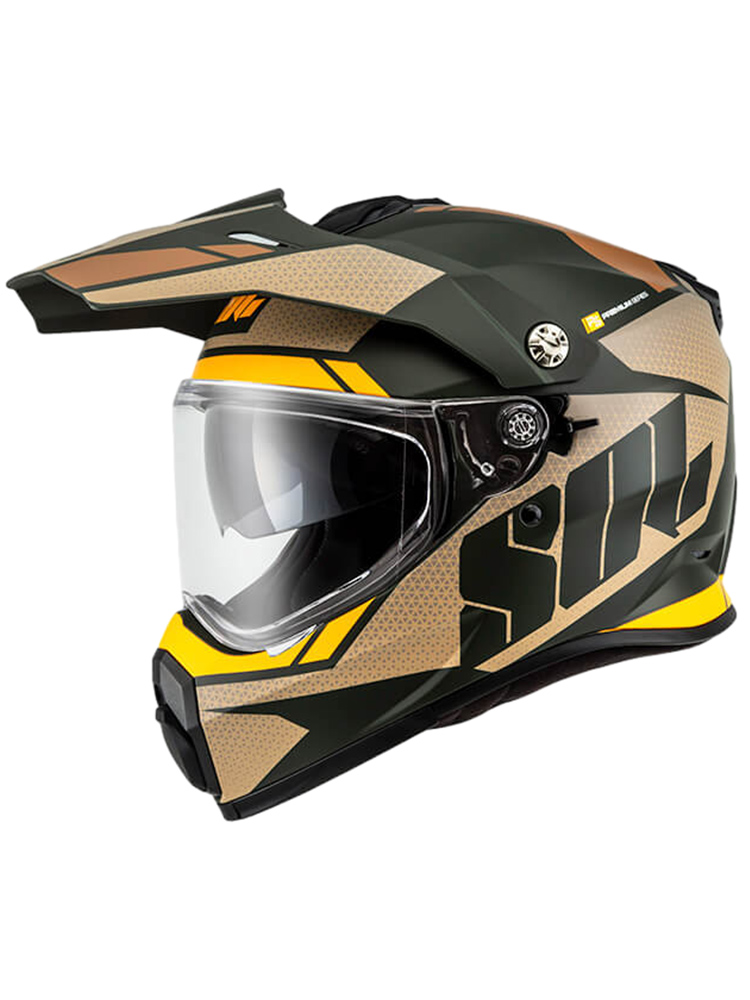 新进口SOL摩托车头盔复合纤维越野拉力盔双镜片高阶赛车男全盔SS-