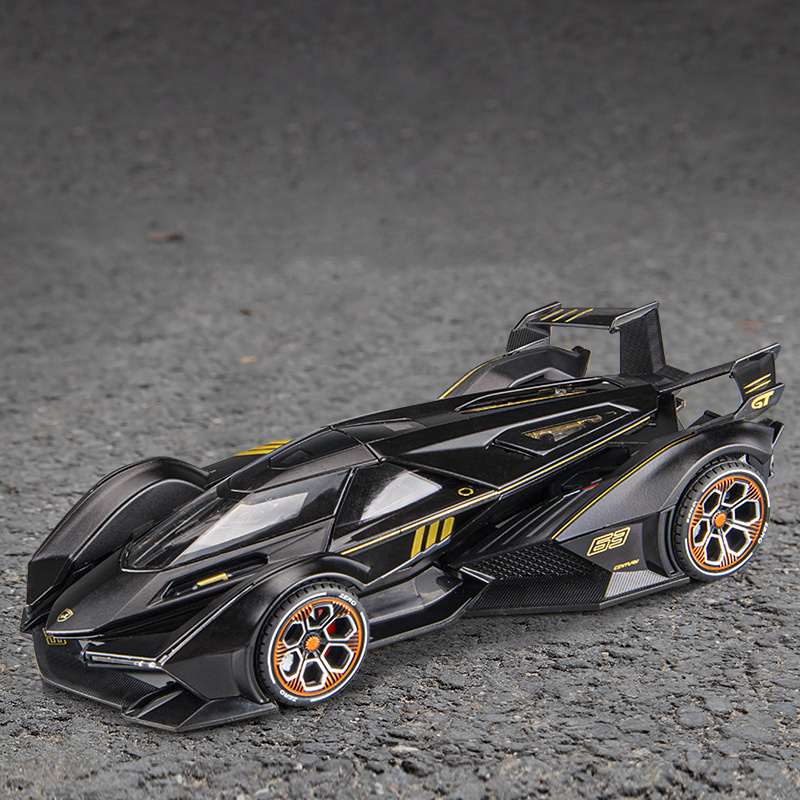嘉业1:22兰博基尼V12 GT跑车合金汽车模型蝙蝠战车收藏摆件玩具车
