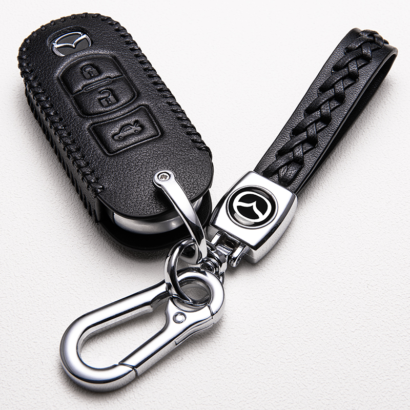 马自达CX4钥匙套CX5阿特兹马3昂克赛拉21汽车钥匙包6高档扣2021款