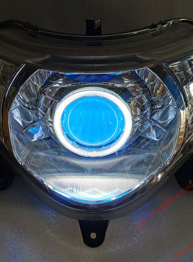 适用于本田WH125T-5A 9A 喜致喜鲨 改装 双光透镜 氙气灯大灯总成