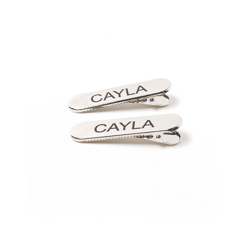 【设计师品牌CAYLA】24春夏logo文字鸭嘴夹发夹（小）