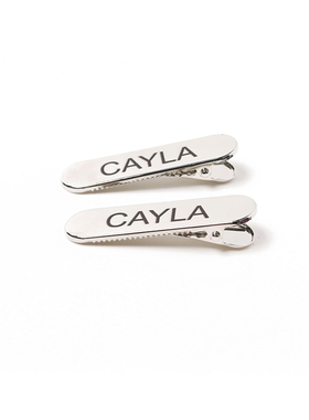 【设计师品牌CAYLA】24春夏logo文字鸭嘴夹发夹（小）