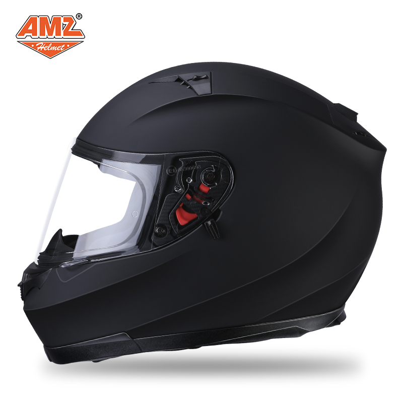 AMZ摩托车头盔男女冬季机车全覆式双镜片四季通用街车电动车全盔