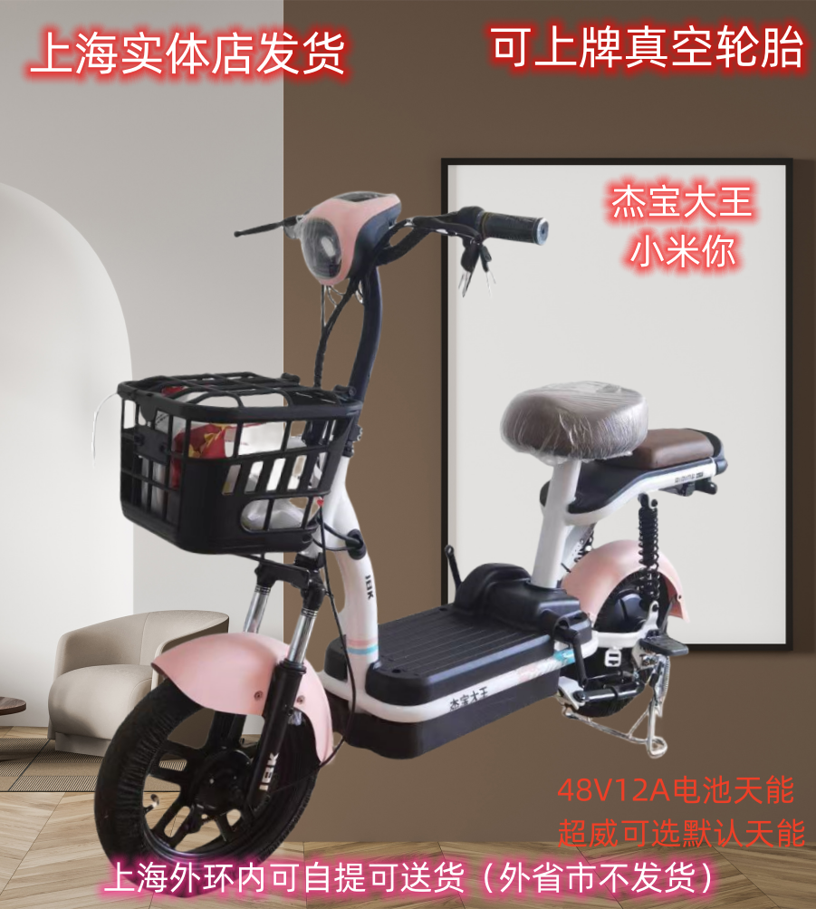 自行车电瓶车代步车踏板电动车男女新国标电动小型