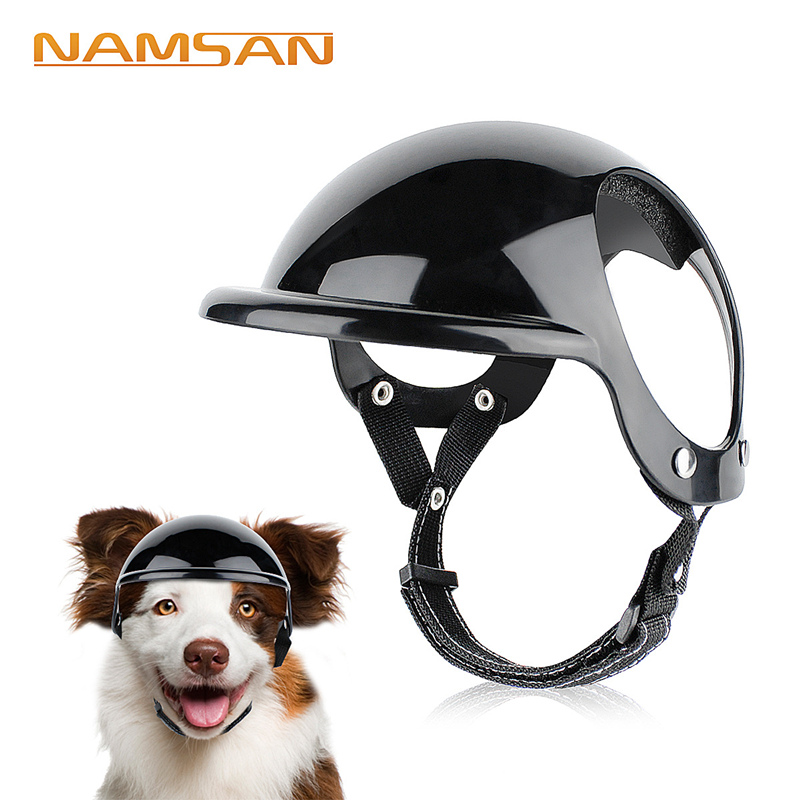 新款宠物头盔漏耳朵狗狗猫咪坐车防风眼镜摩托车机车大型犬安全帽