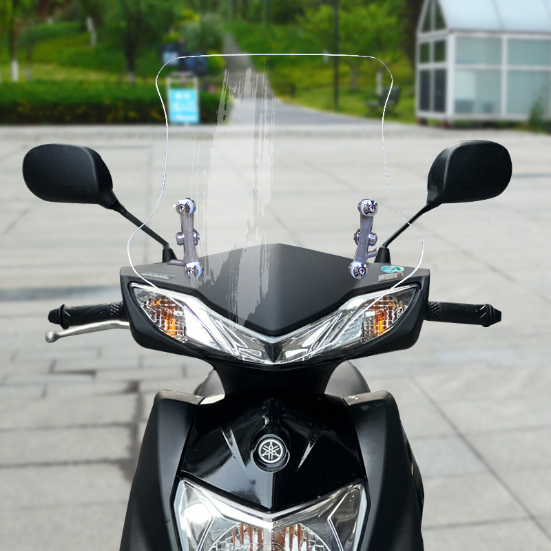适用于雅马哈赛鹰GT125挡风玻璃踏板摩托车改装风挡可调节挡风板