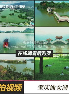 肇庆仙女湖视频素材生态自然风景观公园森林环境七星岩景区