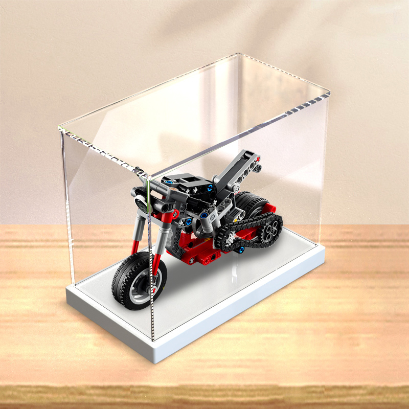 亚克力展示乐高 42132摩托车科技机械组 积木拼装模型防尘收纳盒