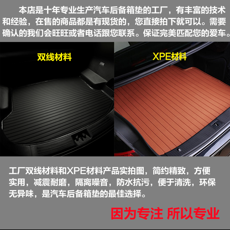 22 23 2024新款奔驰EQA纯电动专车专用尾箱垫后备箱垫子 改装配件
