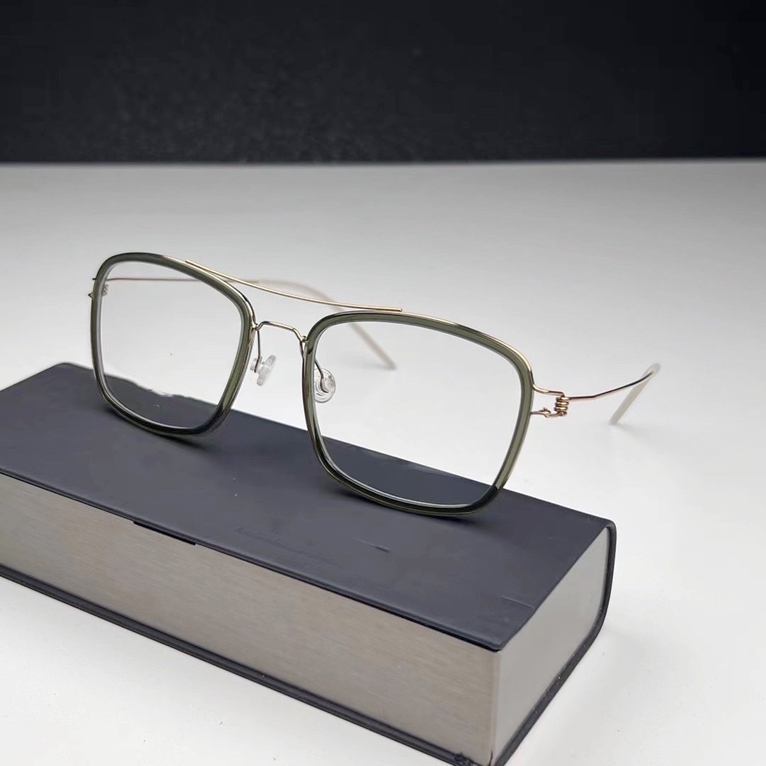 丹麦无螺丝手工眼镜rim系列 全框超轻眼镜架双梁飞行员男士眼镜架
