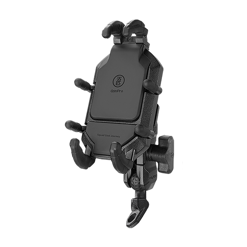 五匹摩托车手机支架可USB无y线充电防震减震器踏板电动车车载导航