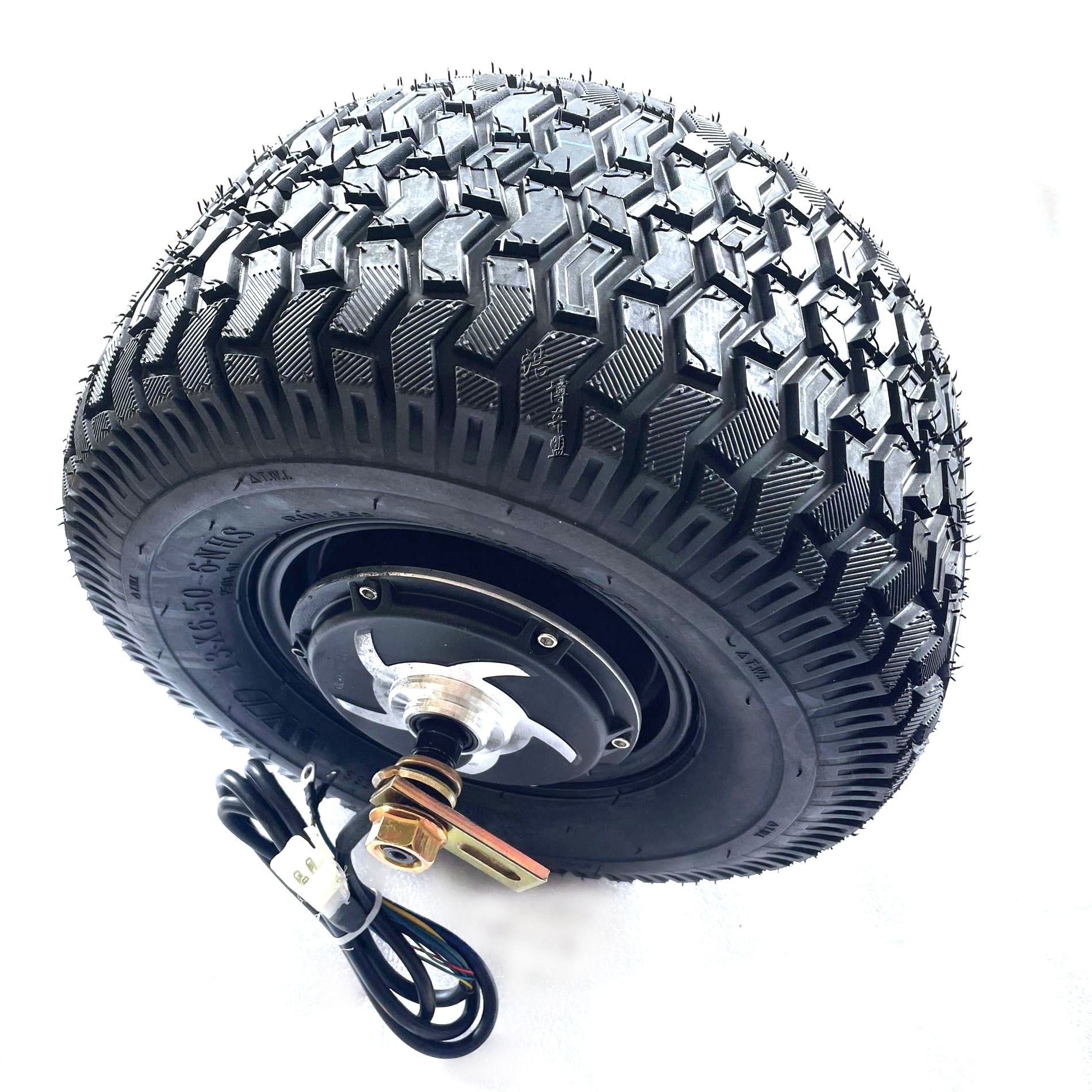 自制电动哈雷踏板车滑板车配件48V800W/1000W轮毂电机6寸轮胎