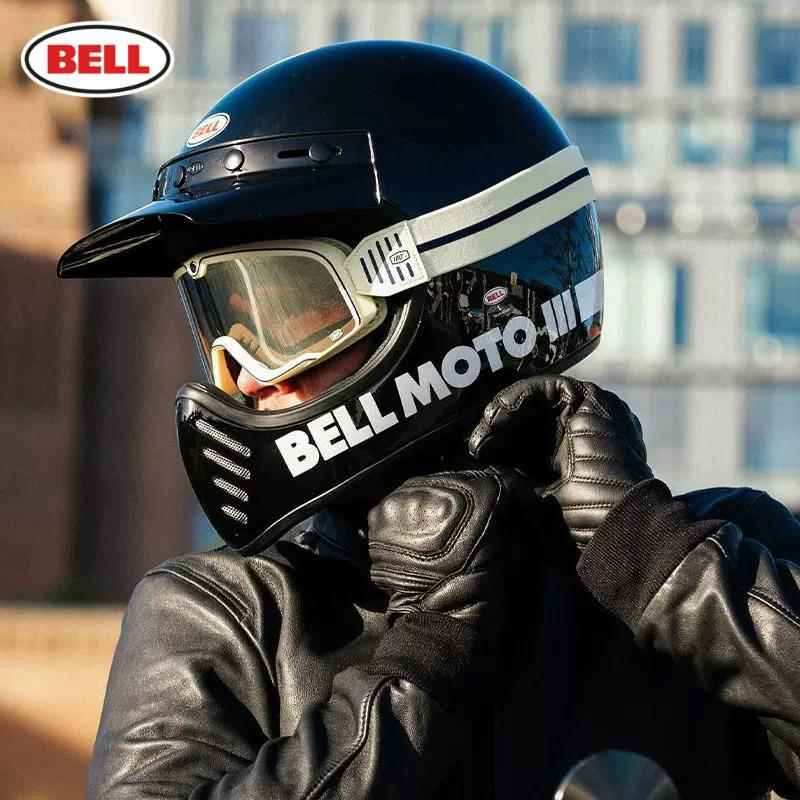 BELL头盔MOTO3复古摩托车全盔山地越野巡航拉力盔男女四季安全盔
