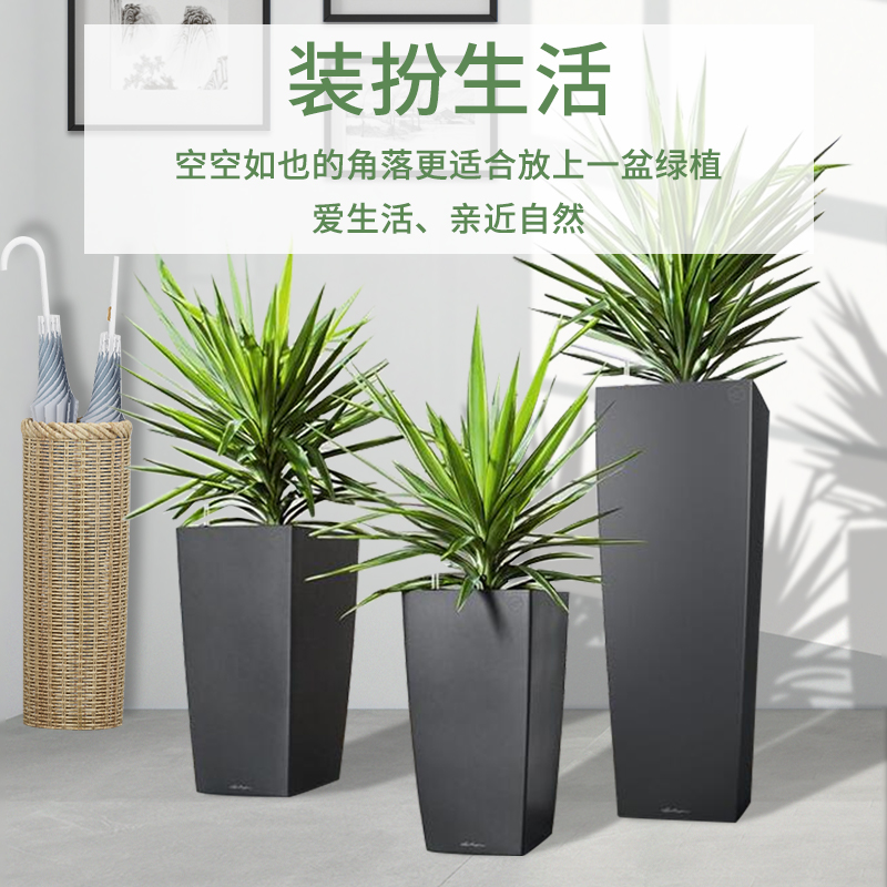 广州玻璃钢花盆绿植个性组合简约落地户外花箱外摆绿化花槽坛定制
