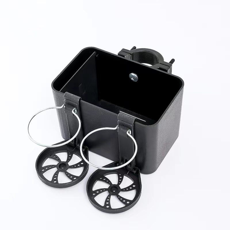 手机支架电动车单车储物盒踏板摩托水杯前置实挂篮结免打孔带滑板